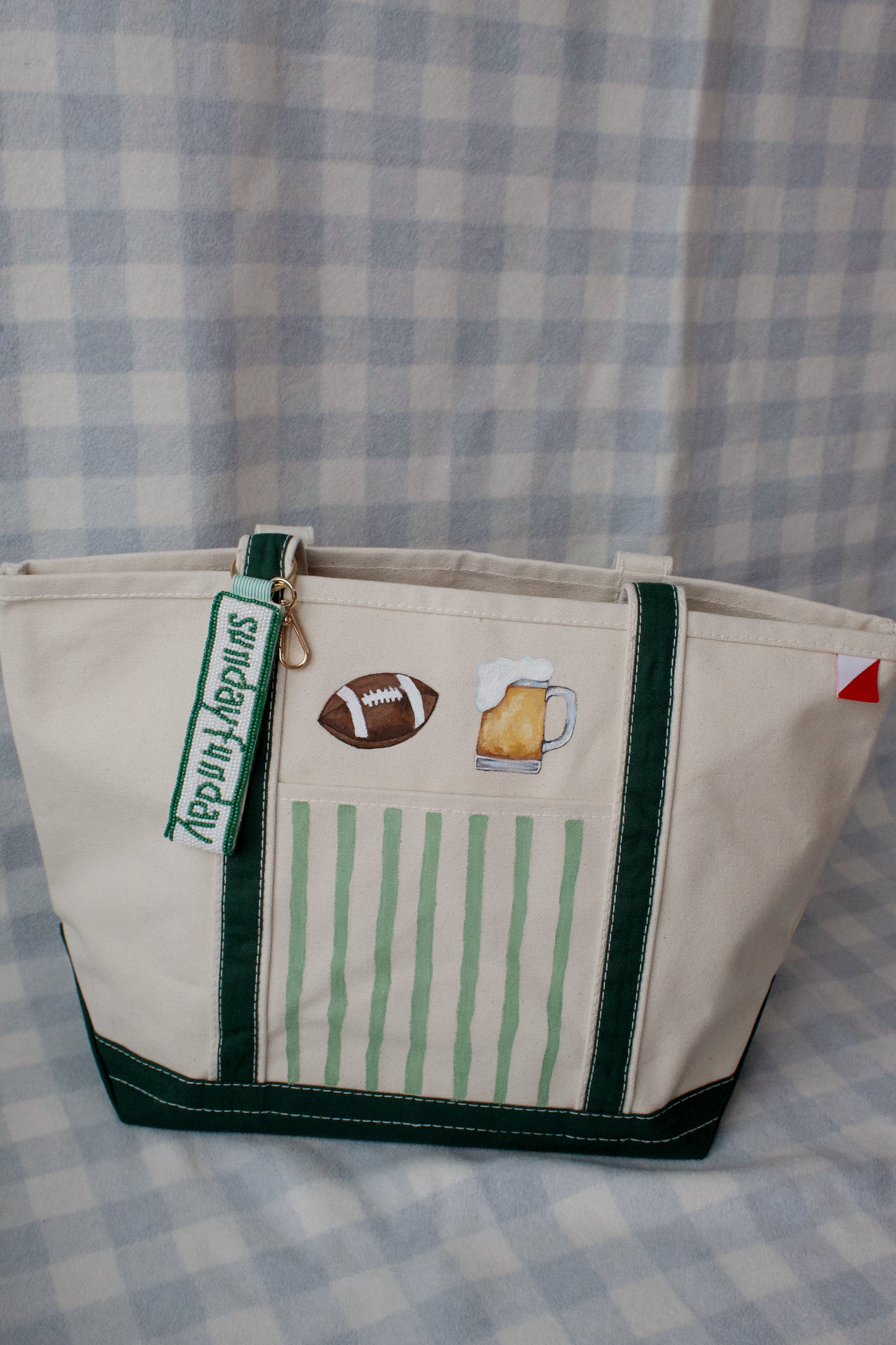 Sunday Funday Large Shore Bag + Bag Charm