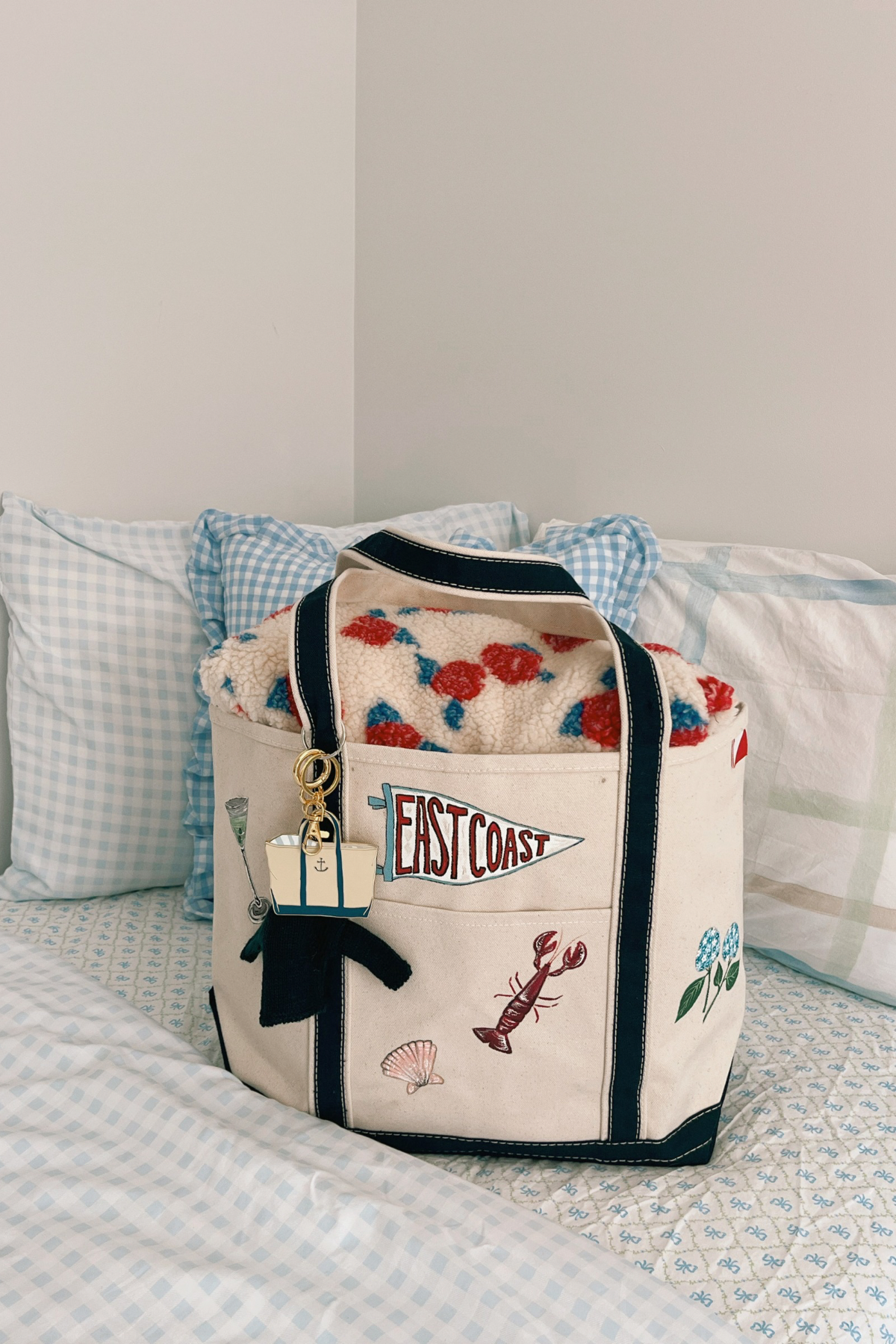 East Coast Pennant Hand Painted Shore Bag (Large)