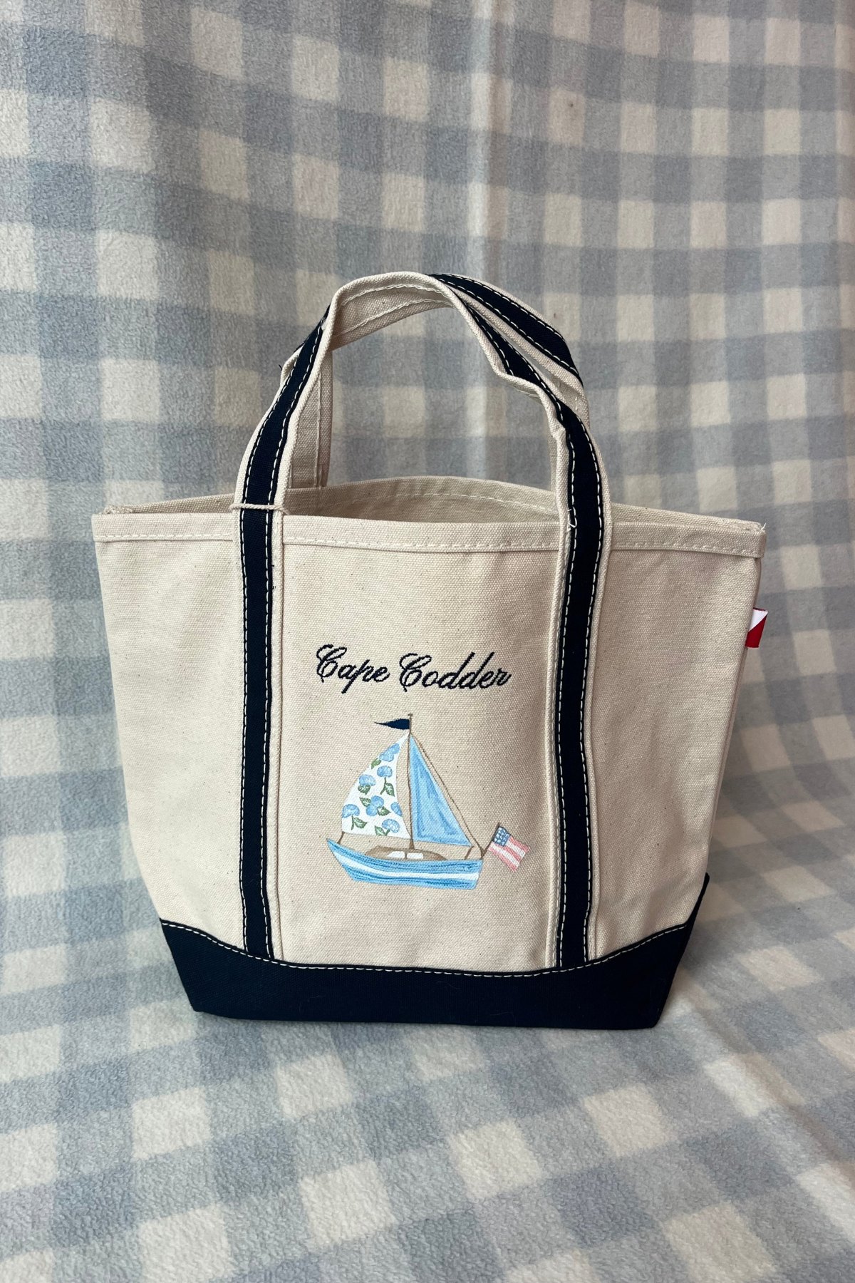 Cape Codder Hydrangea Sailboat Tote