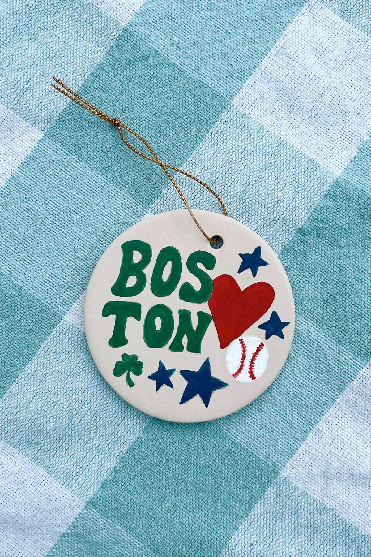 Boston Hand Painted Ornament