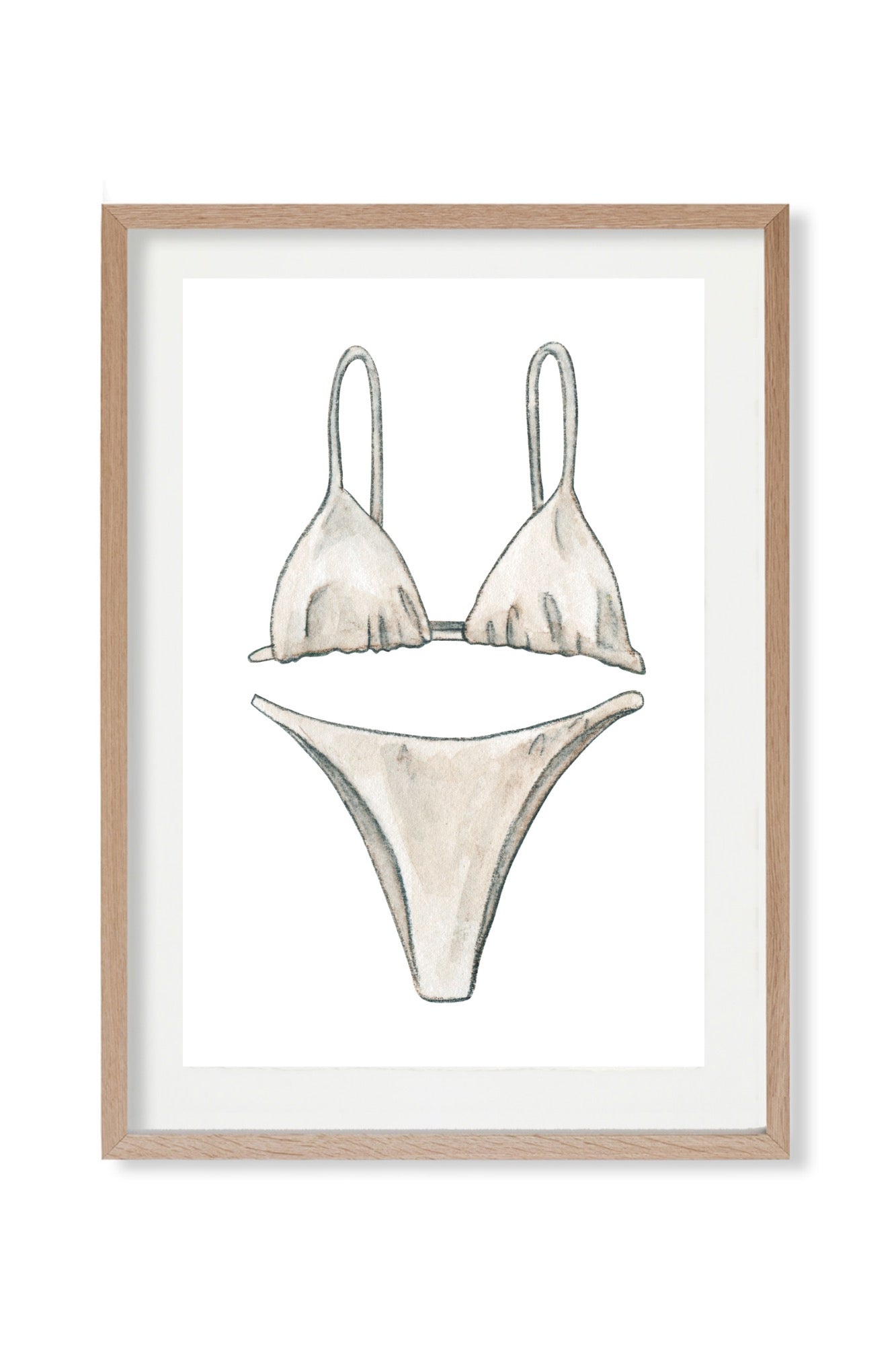 Neutral Bikini Print