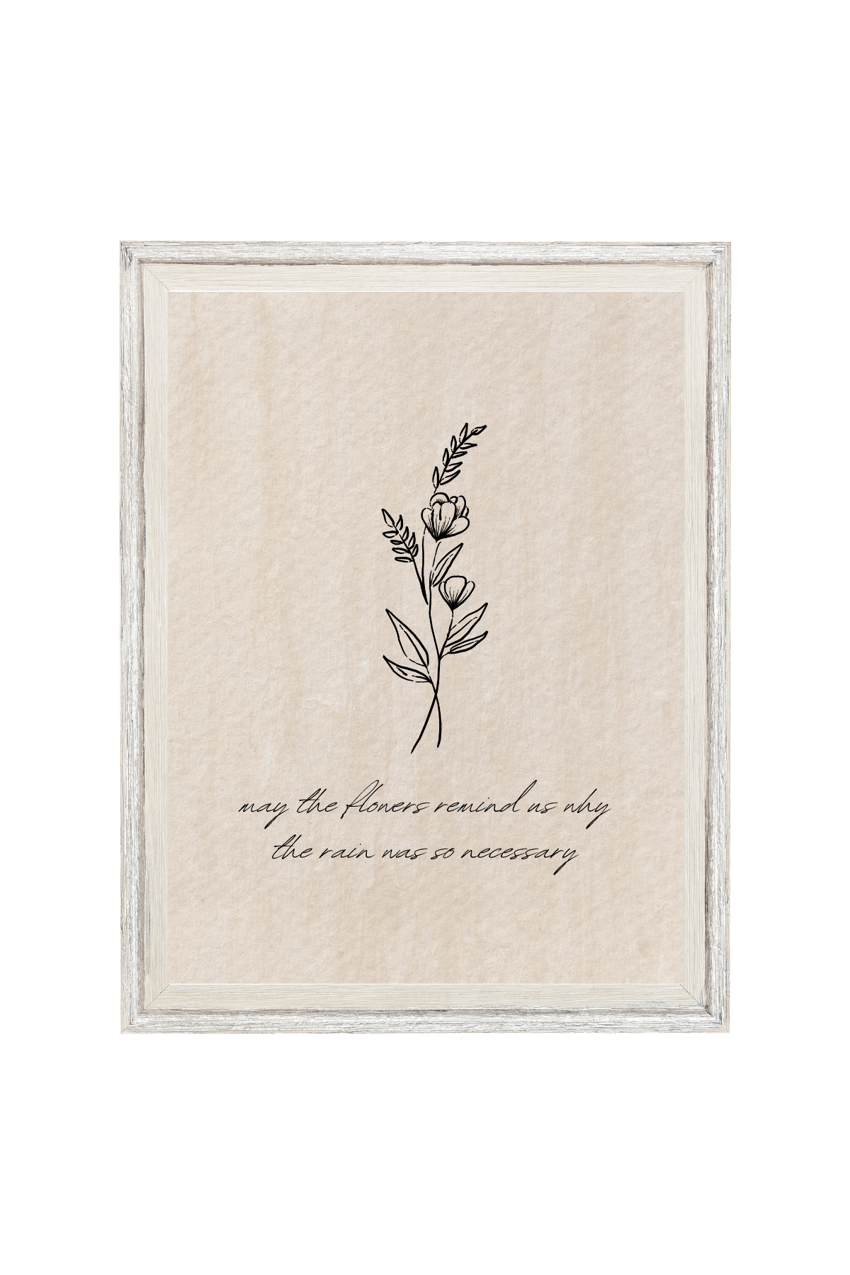 Flowers & Rain 8x10 Print