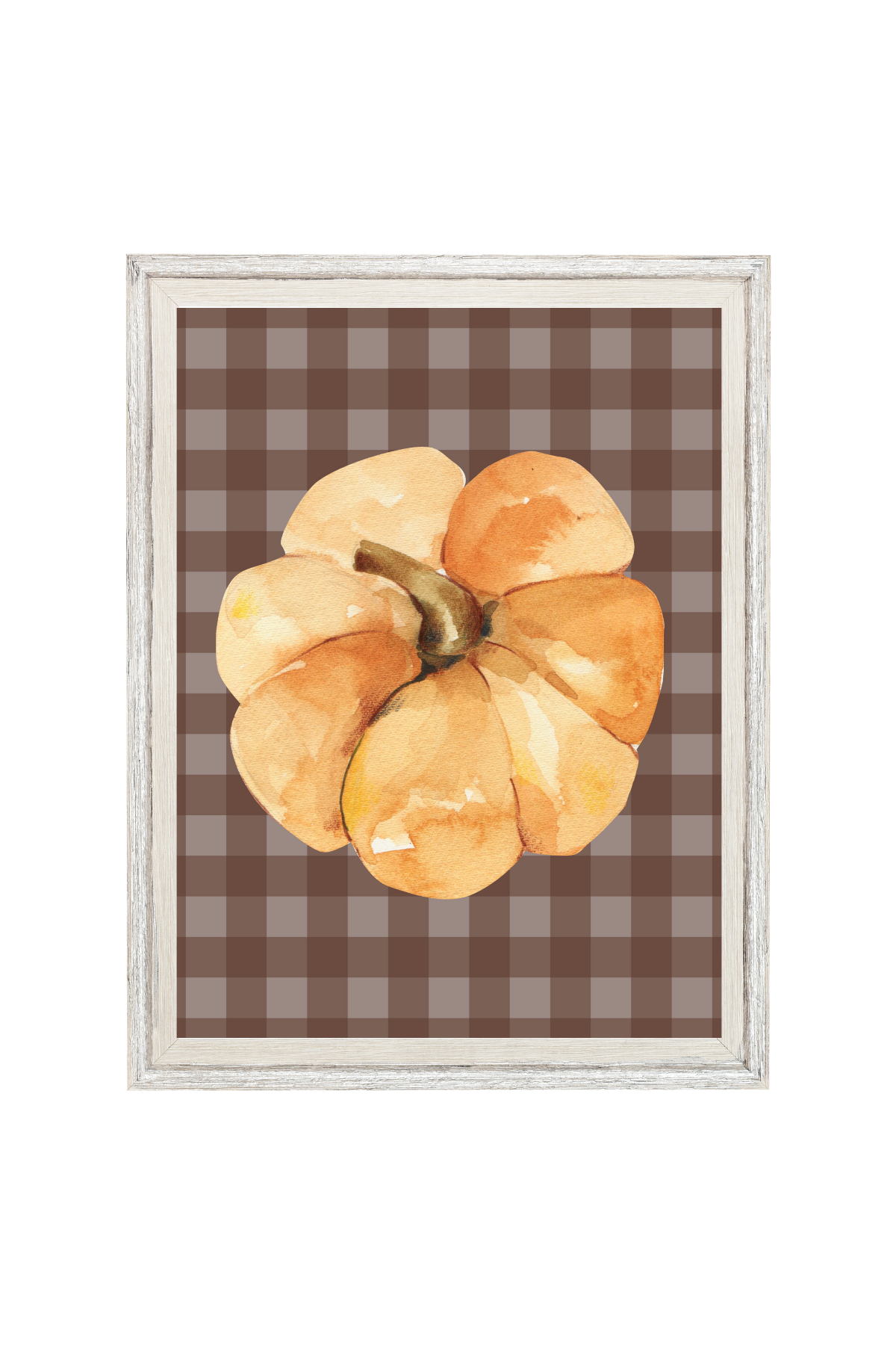 Gingham Pumpkin 8x10 Print