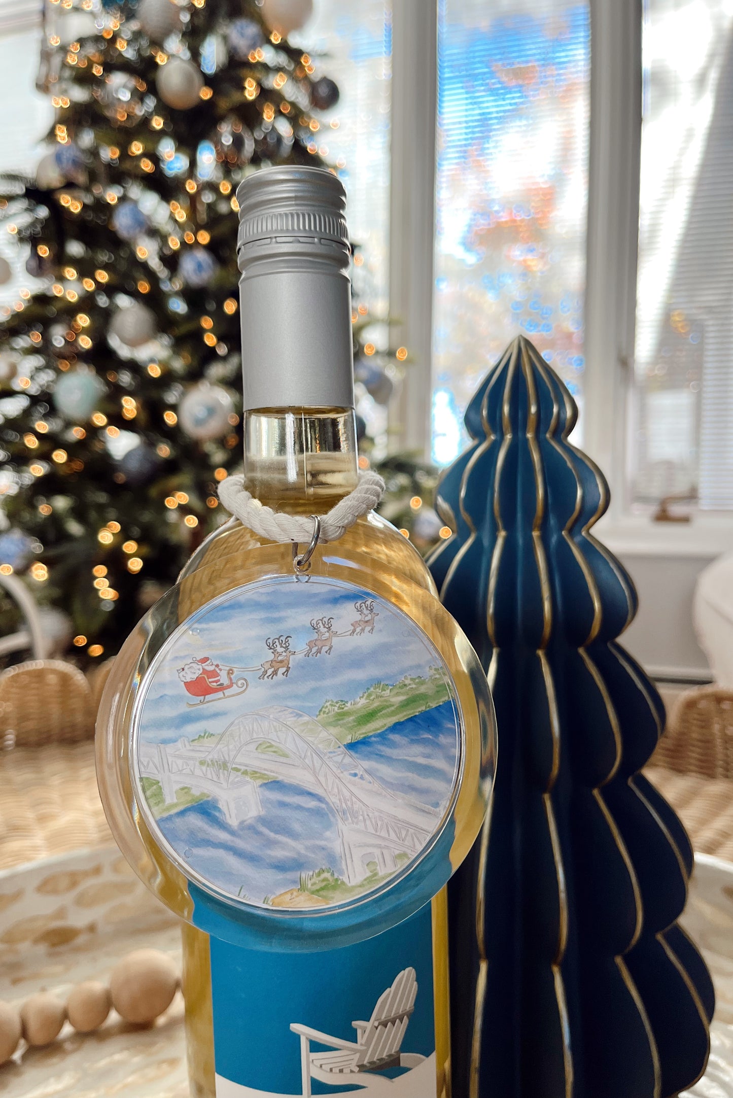 Santa Arrives on the Cape Ornament