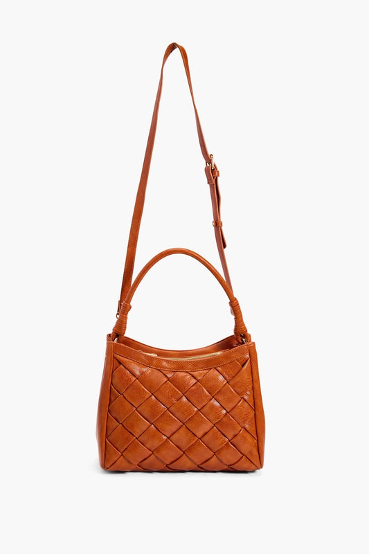 Woven Braided Top Handle Satchel