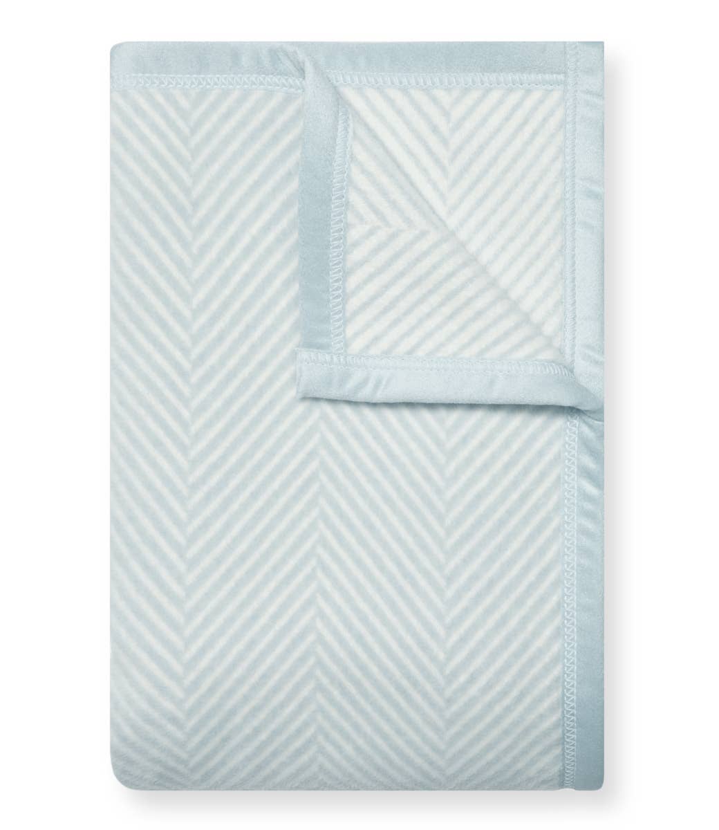 Harborview Herringbone Sky Blanket