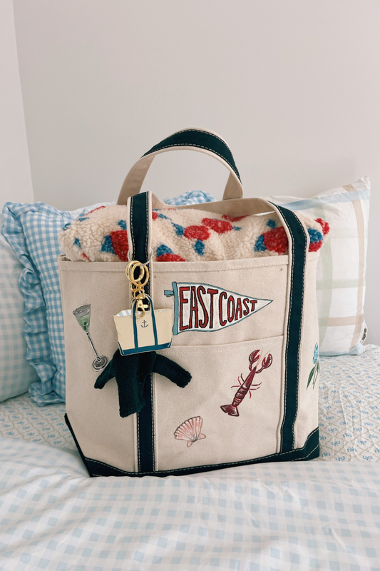 East Coast Pennant Hand Painted Shore Bag (Large)