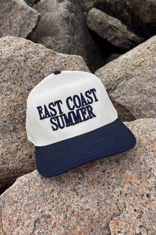 East Coast Summer Puff Embroidered Trucker