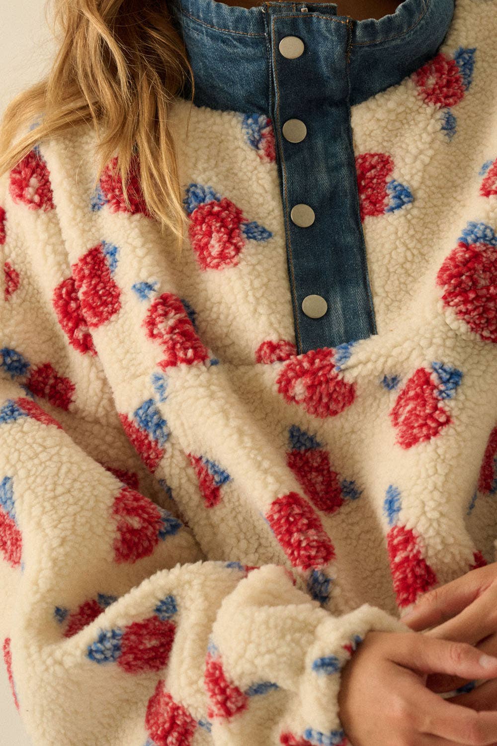 Nights at Nubble Denim Sherpa