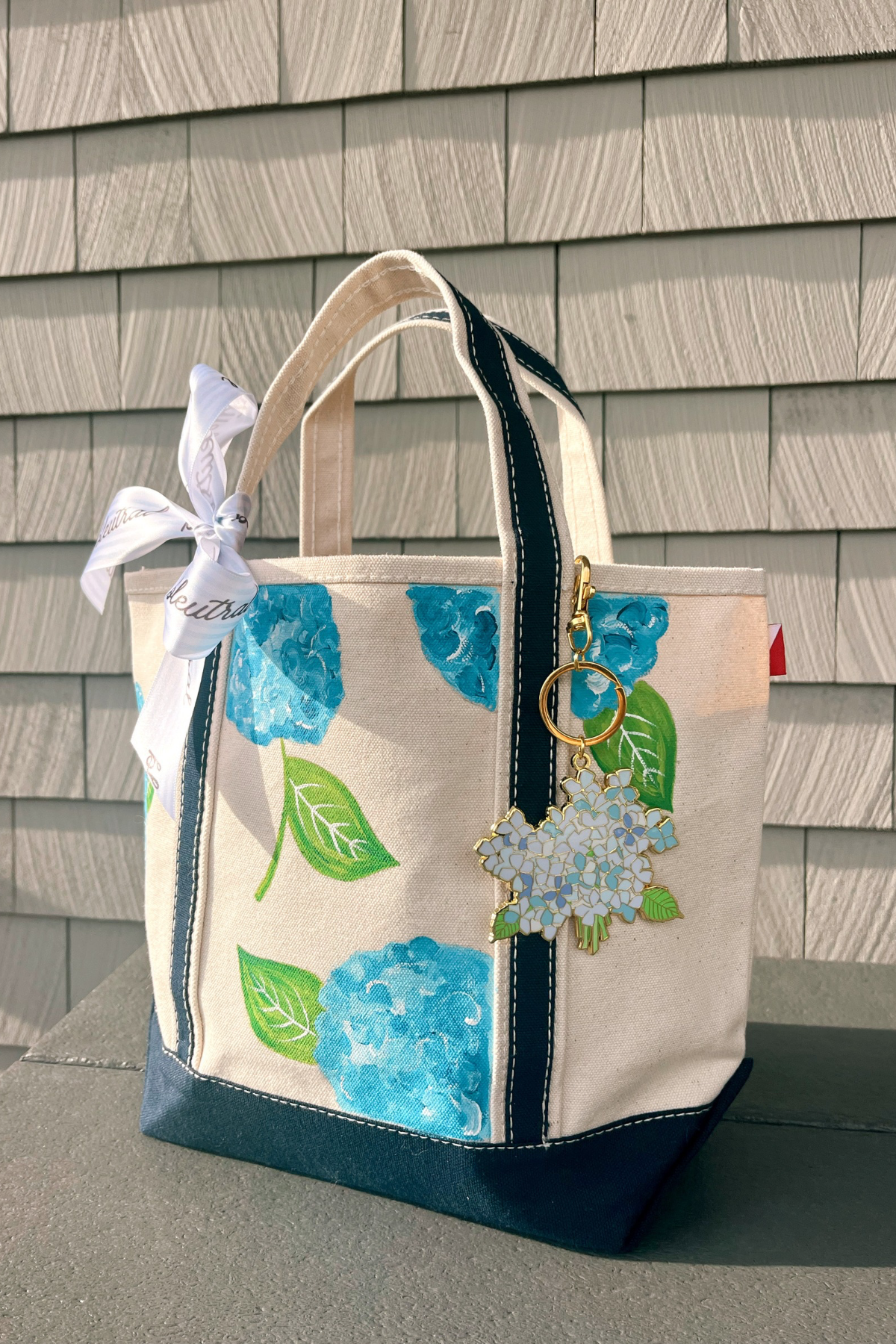 Hydrangea Hand Painted Tote