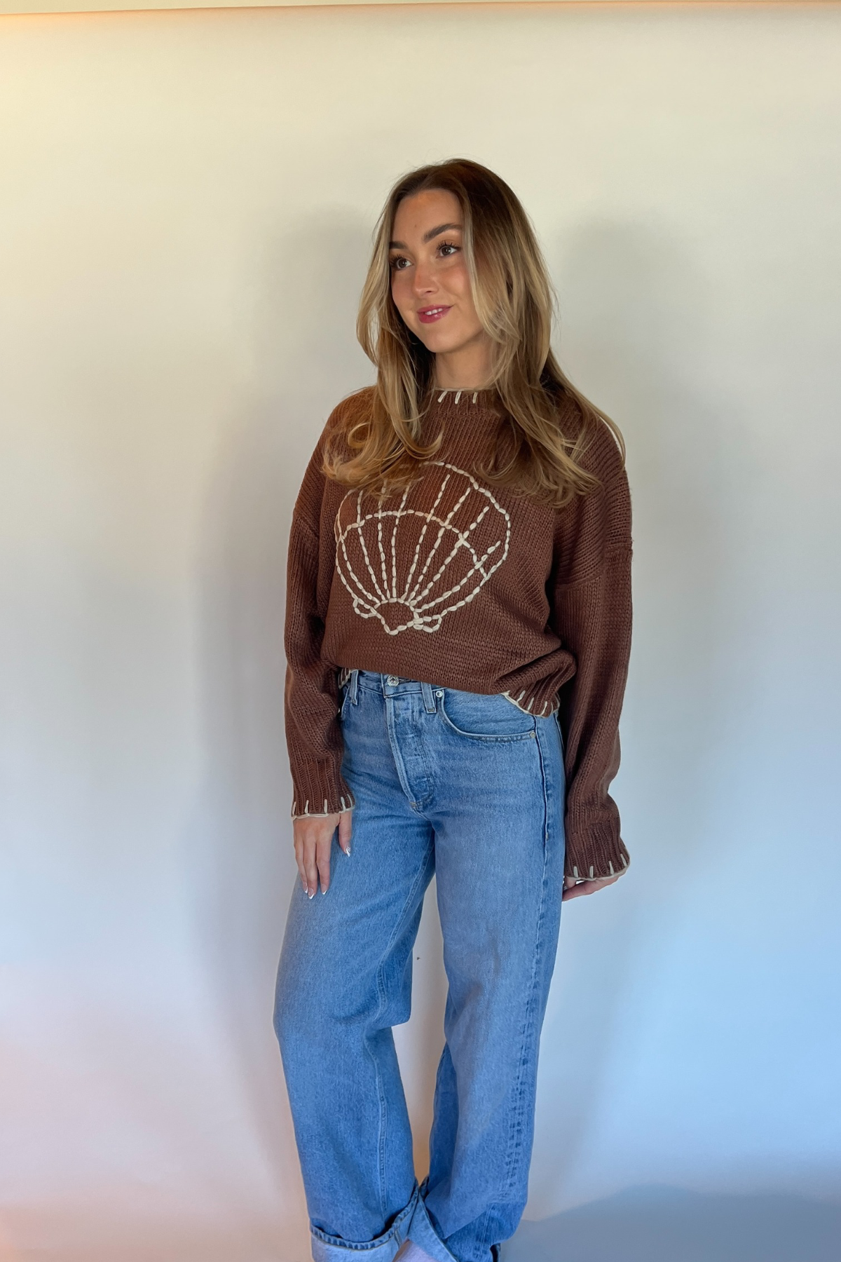 Sally Sells Seashells Knit - Mocha
