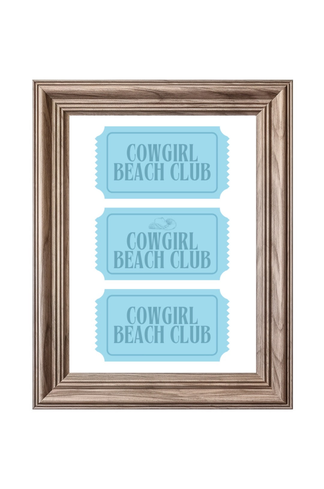 Cowgirl Beach Club 8x10