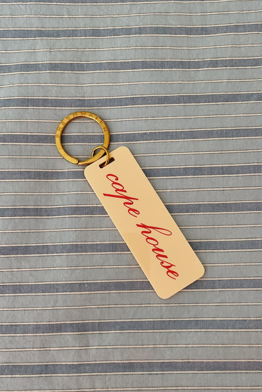 Cape House Peach Keychain