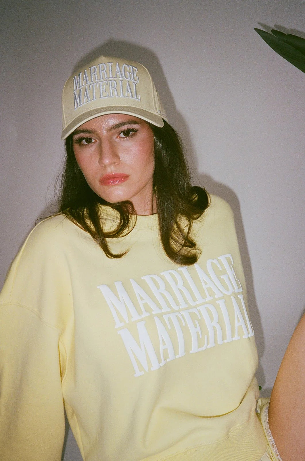 Marriage Material Trucker Hat – Yellow