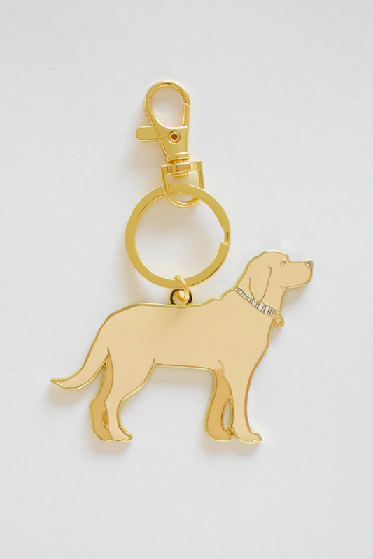 Golden Pup Bag Charm