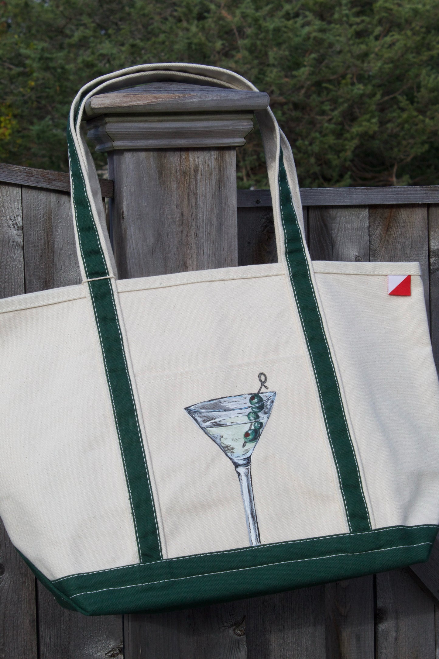 Martini Hand Painted Shore Bag (Large)