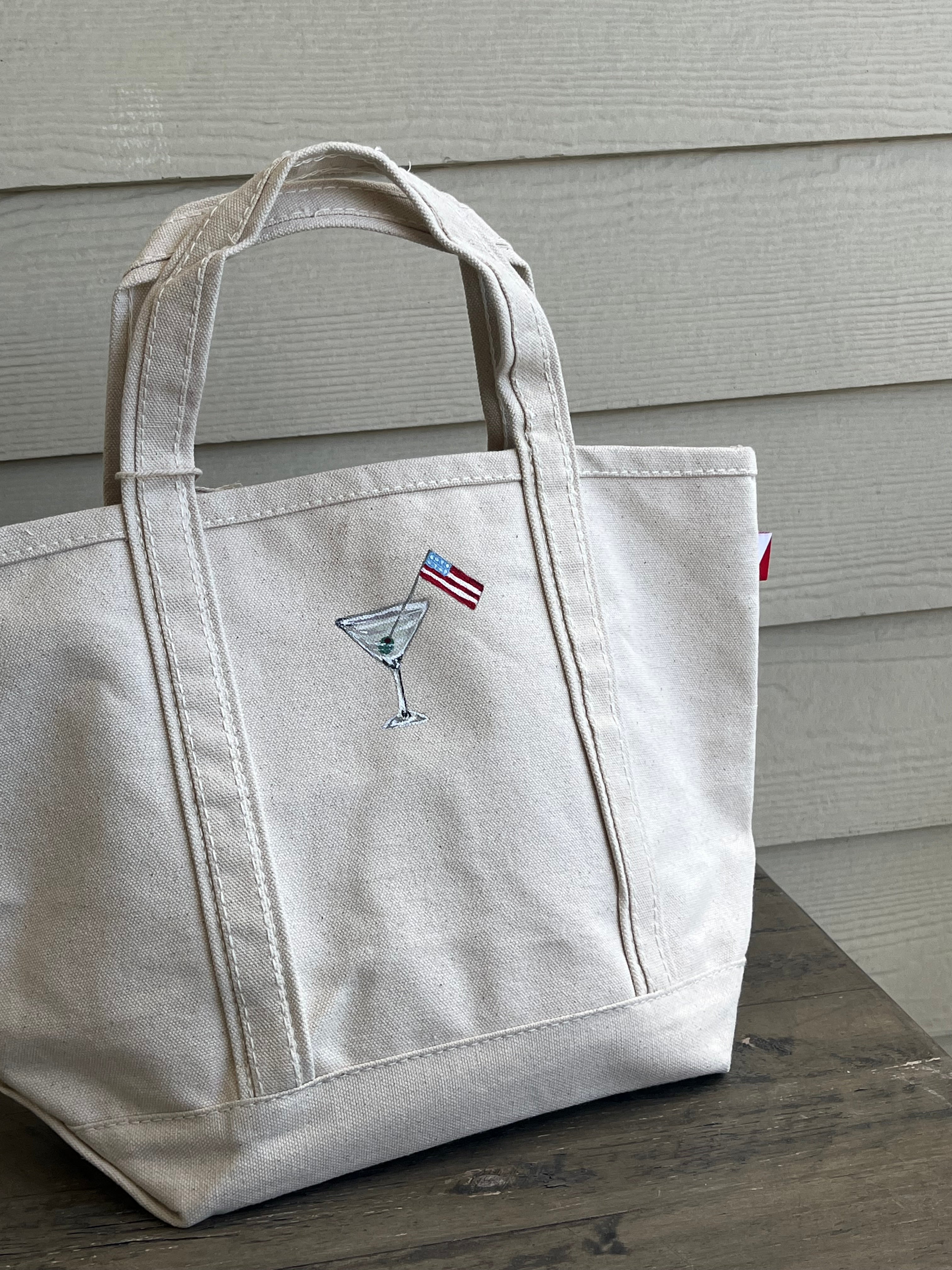 Martini Original Hand Painted Tote Bag