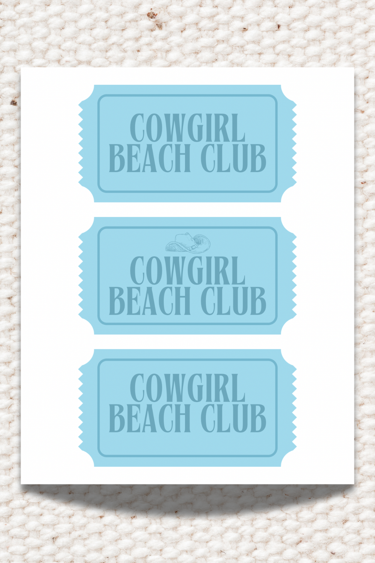 Cowgirl Beach Club 8x10