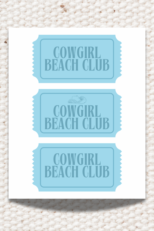 Cowgirl Beach Club 8x10