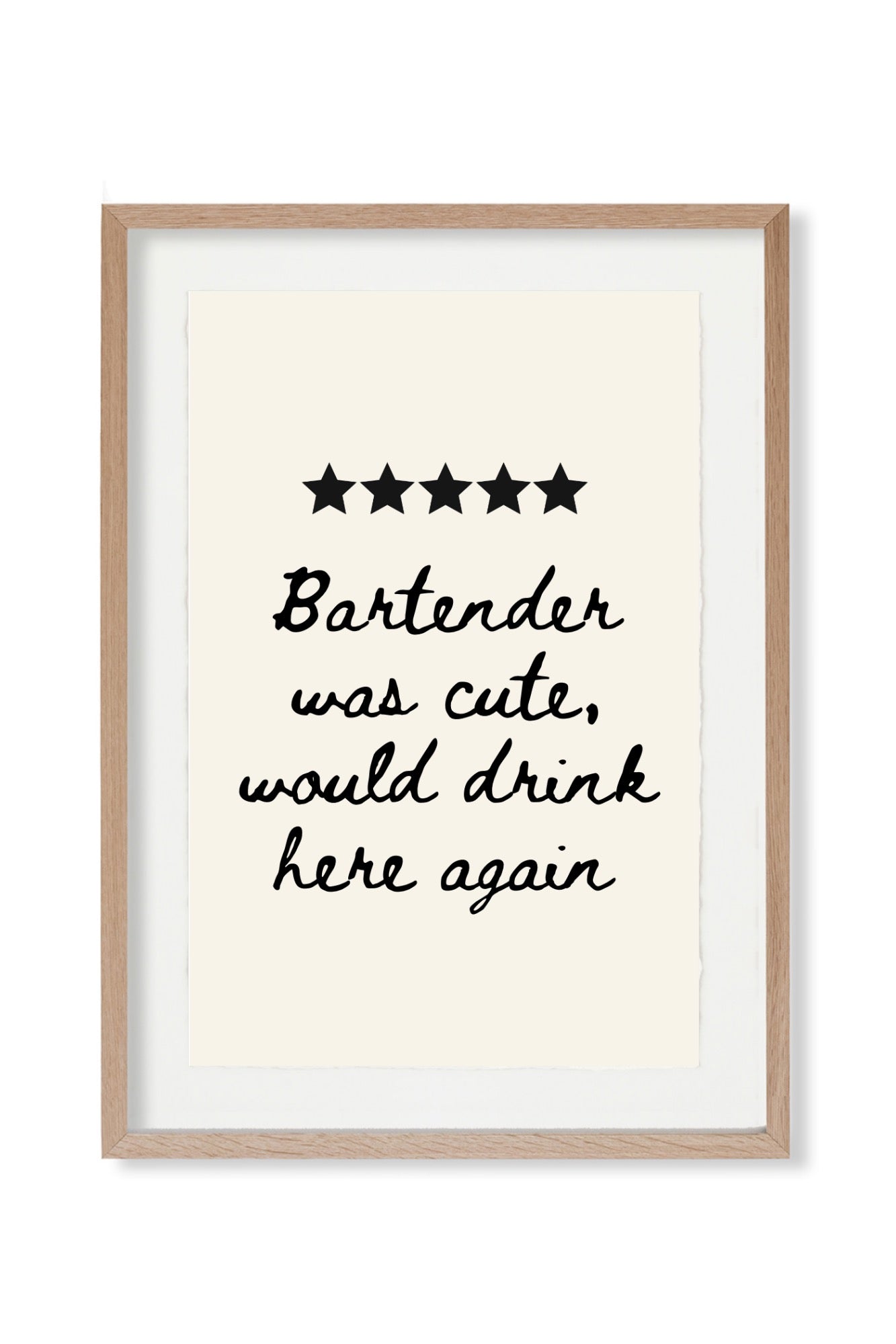 Bartender Was Cute 8x10