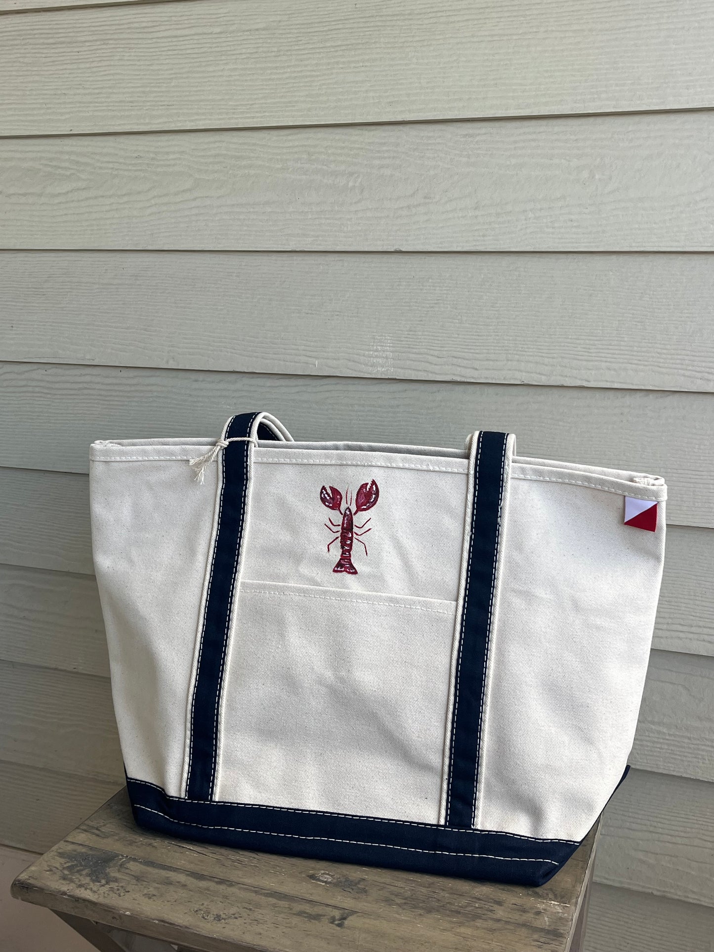 Lobster Original Hand Painted Shore Bag (Large)
