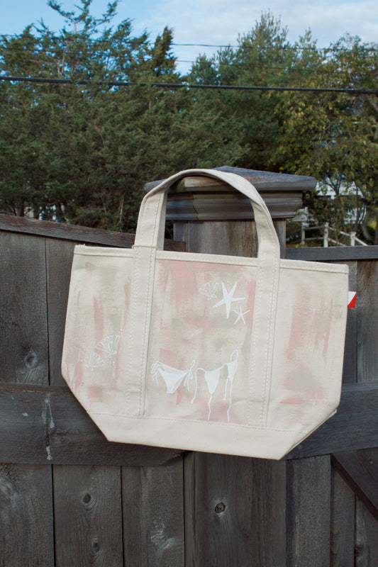Summer Days Hand Painted Shore Bag