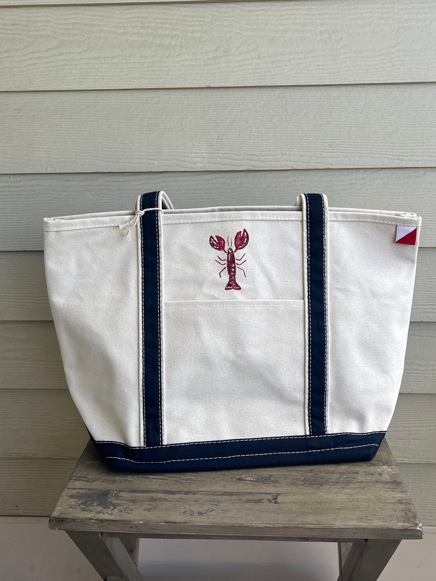 Lobster Original Hand Painted Shore Bag (Large)