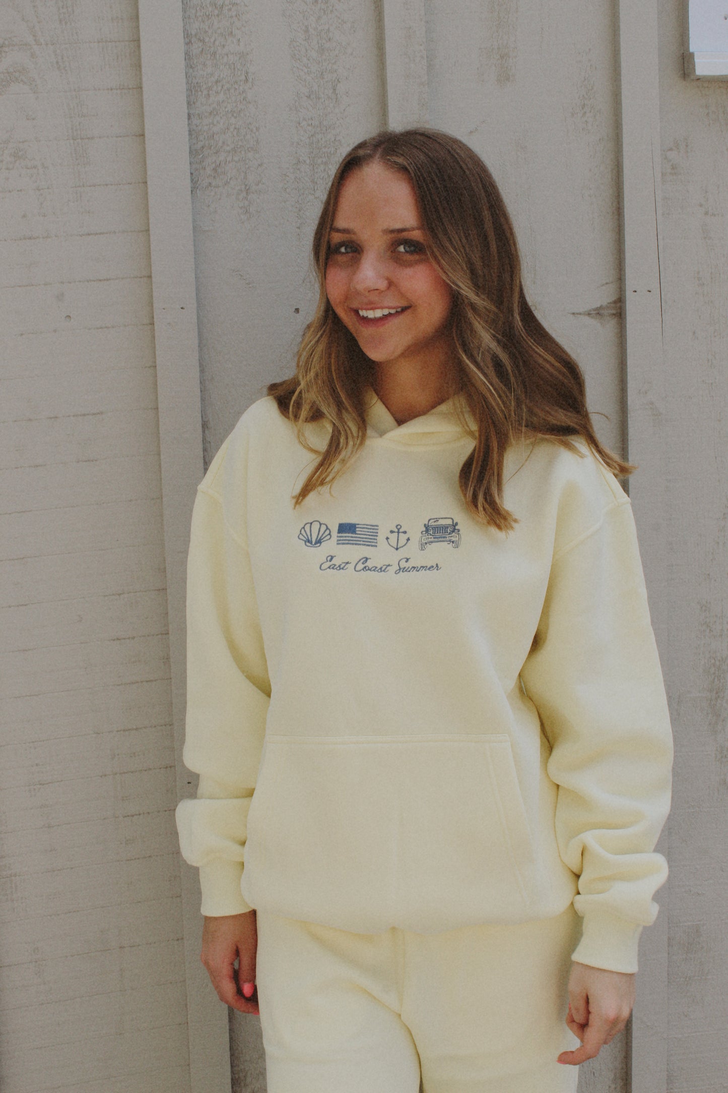 East Coast Summer Butter & Blue Hoodie