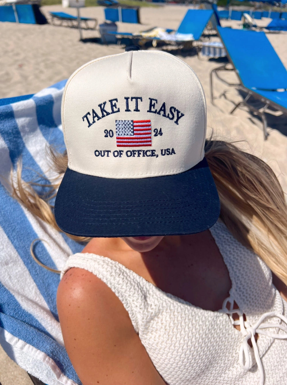 Take It Easy Navy Trucker