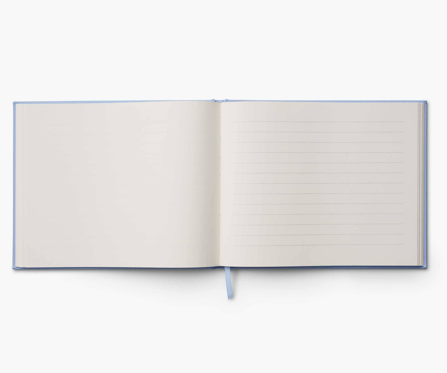 Hydrangea Embroidered Fabric Guest Book