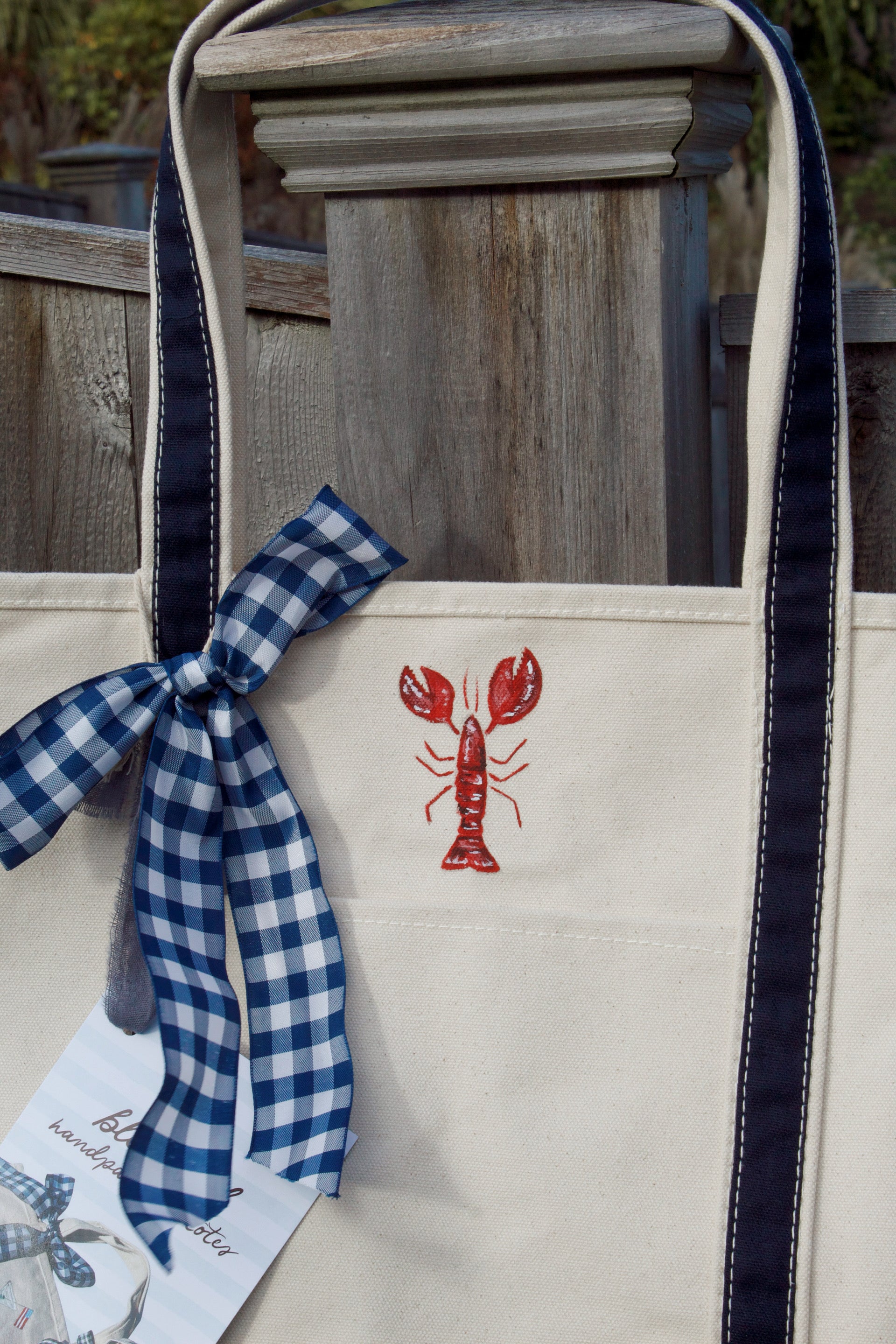 Lobster Original Hand Painted Shore Bag (Large)