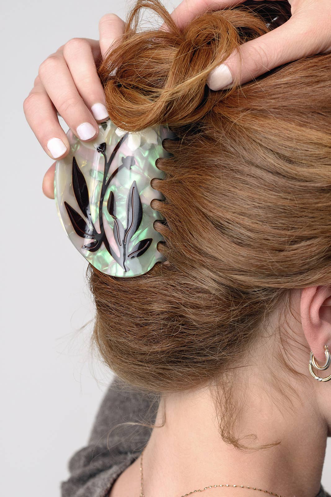 Bryony Floral XL Claw Clip