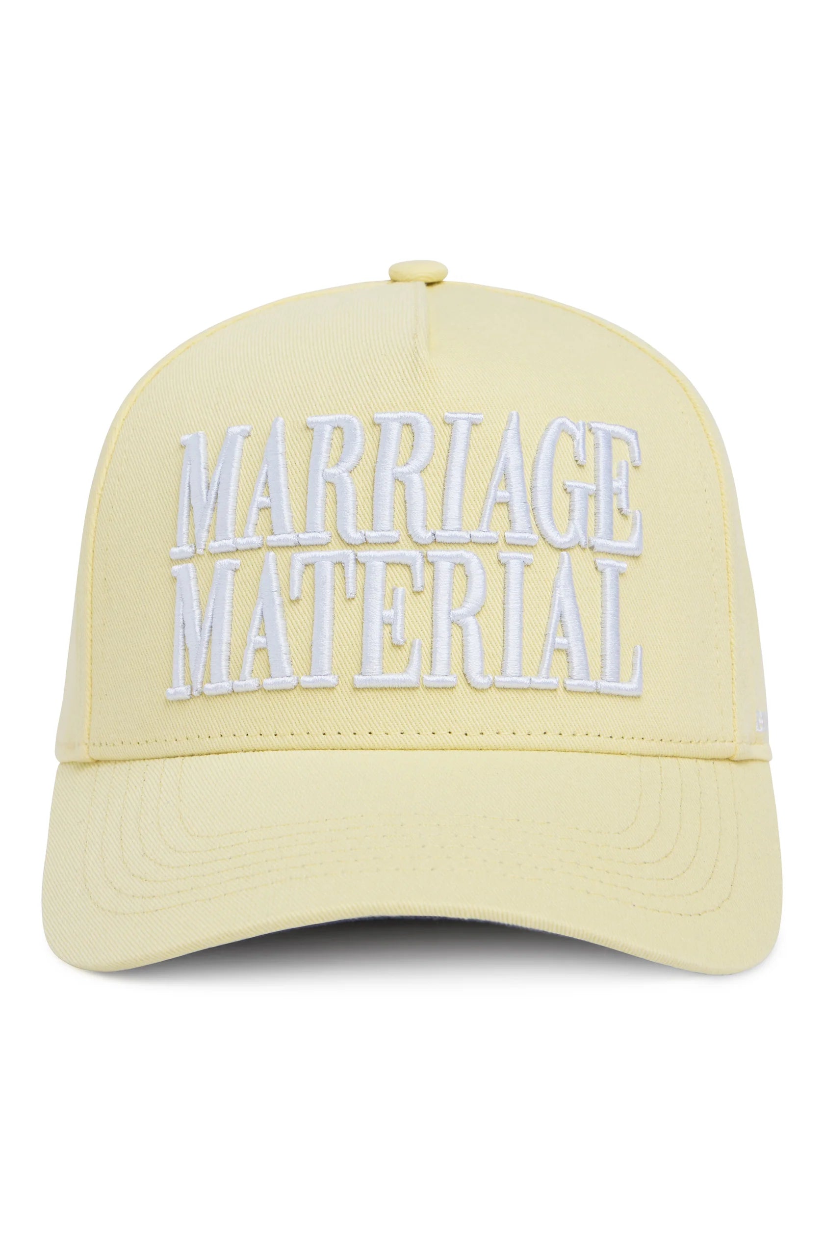 Marriage Material Trucker Hat – Yellow