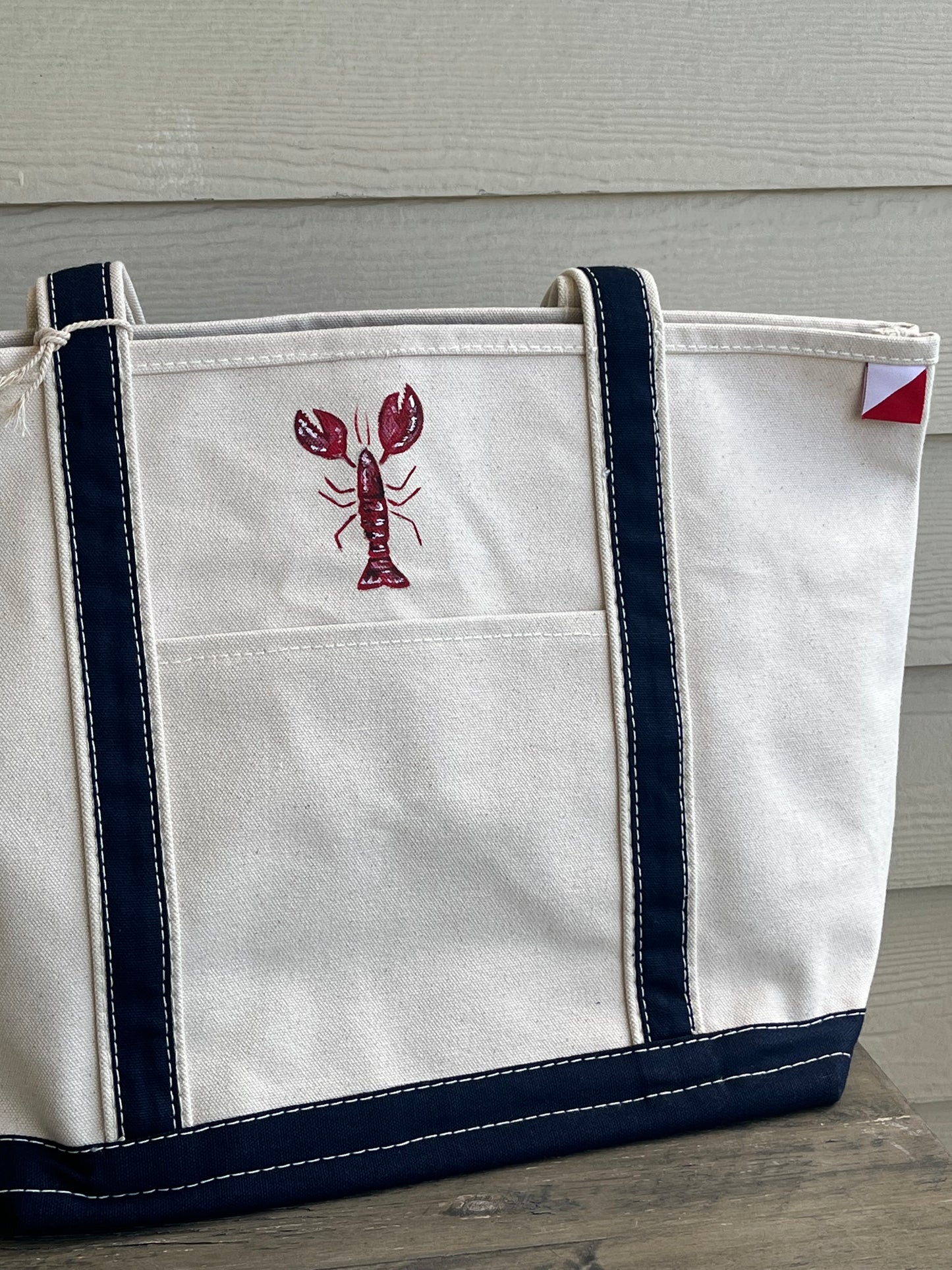 Lobster Original Hand Painted Shore Bag (Large)