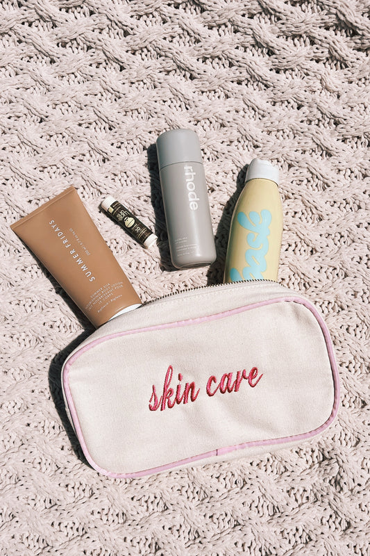 Skincare Canvas Makeup Bag