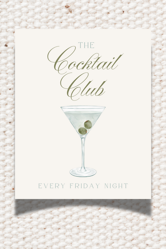 The Cocktail Club 8x10