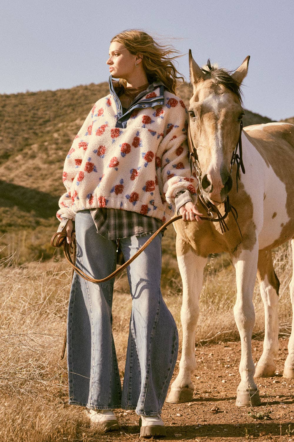 Nights at Nubble Denim Sherpa