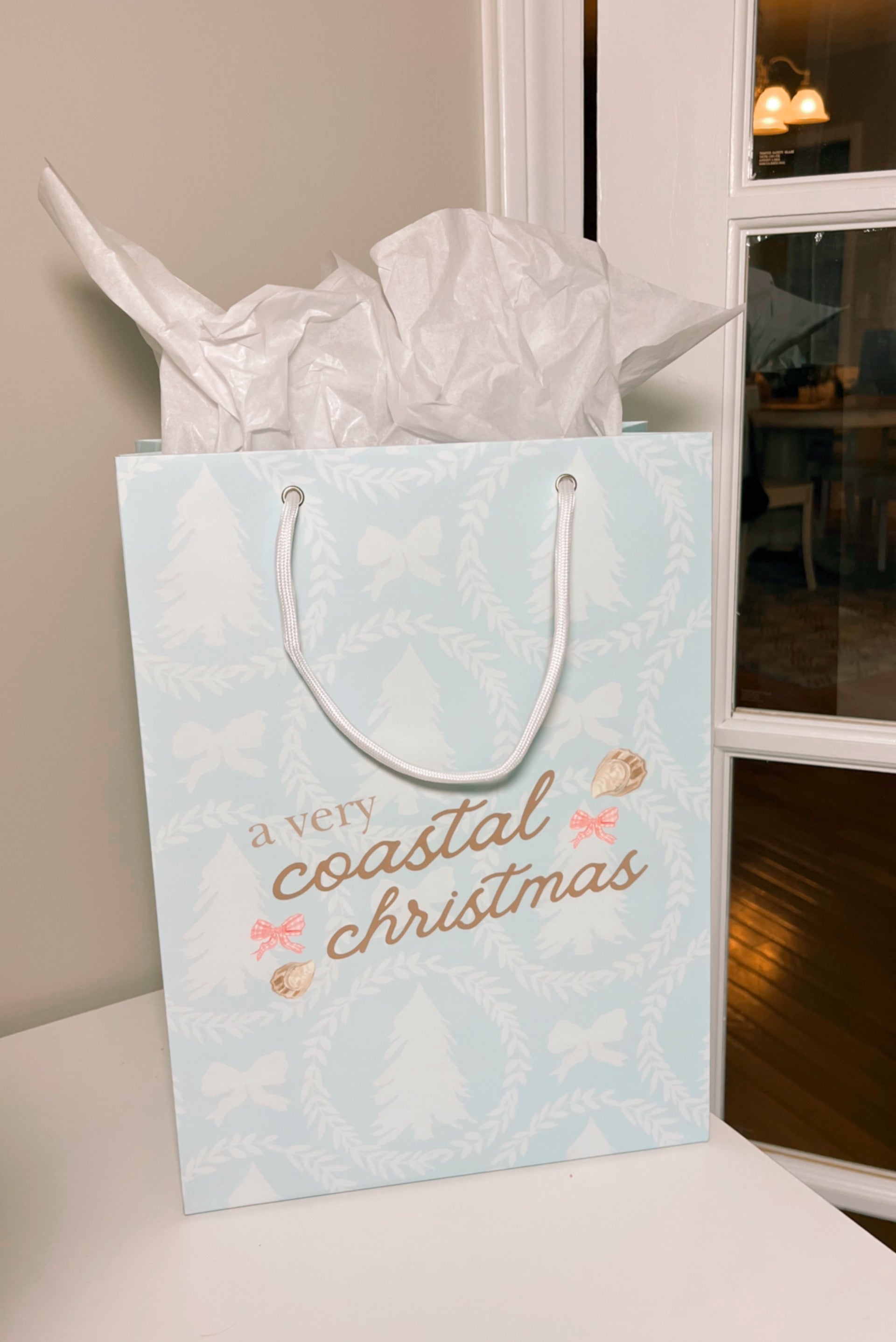 Coastal Christmas Gift Bag