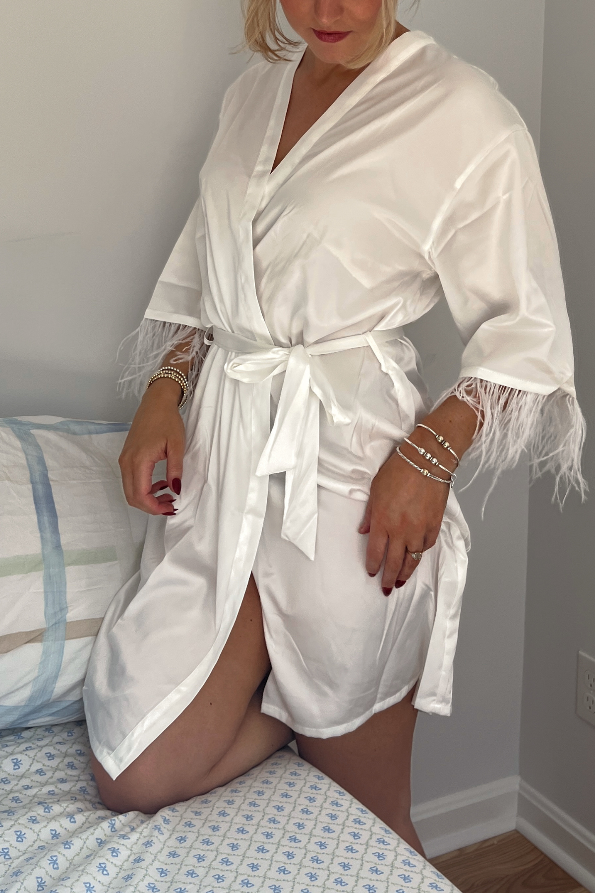 Bridal Feather Robe