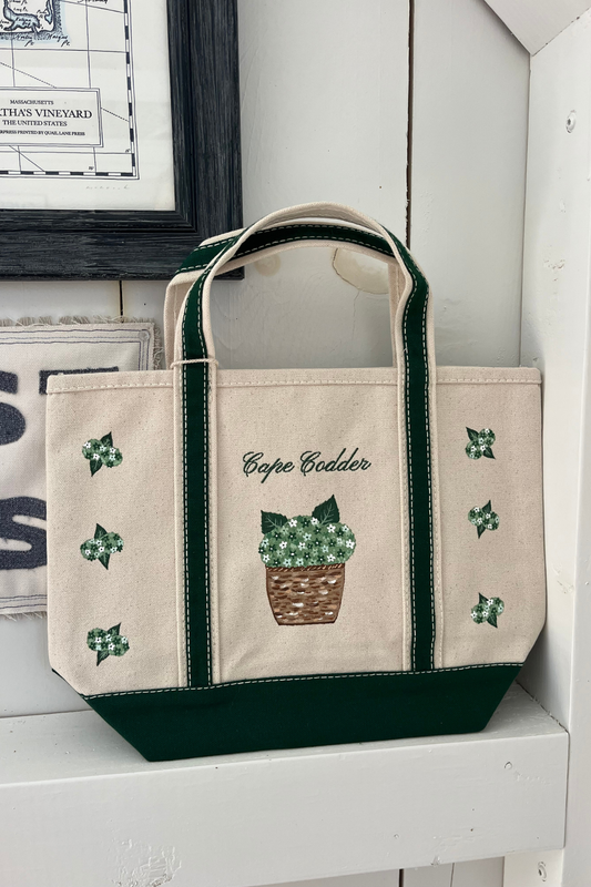 Cape Codder Embroidered & Hand Painted Shore Bag