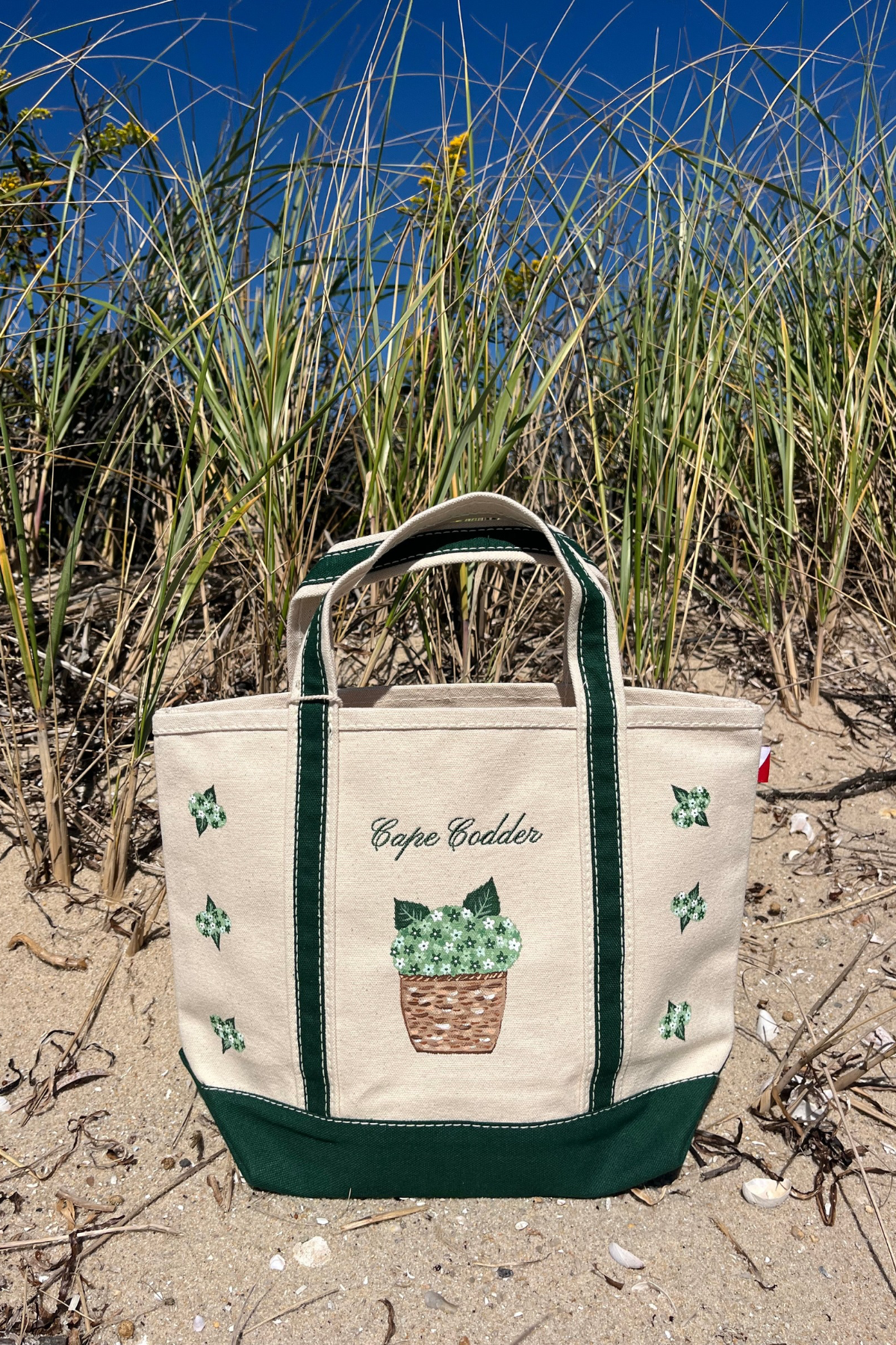 Cape Codder Embroidered & Hand Painted Shore Bag
