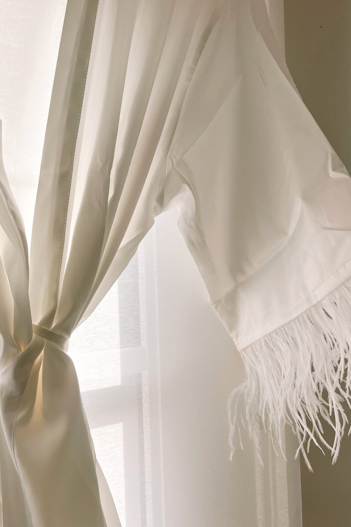 Feather Robe, Bridesmaid Robe, Bridal Robe, Bridal Gifts