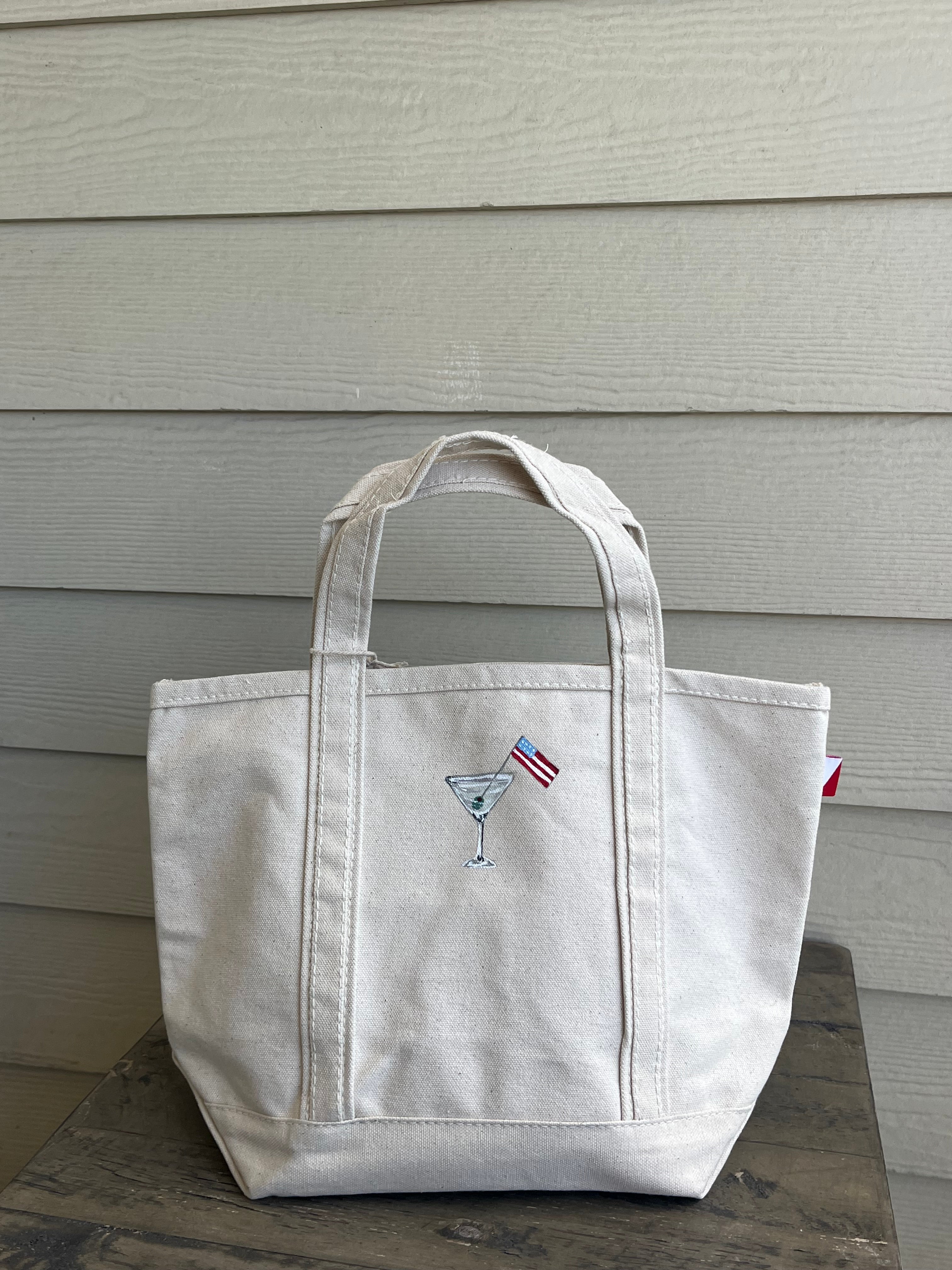 Martini Original Hand Painted Tote Bag