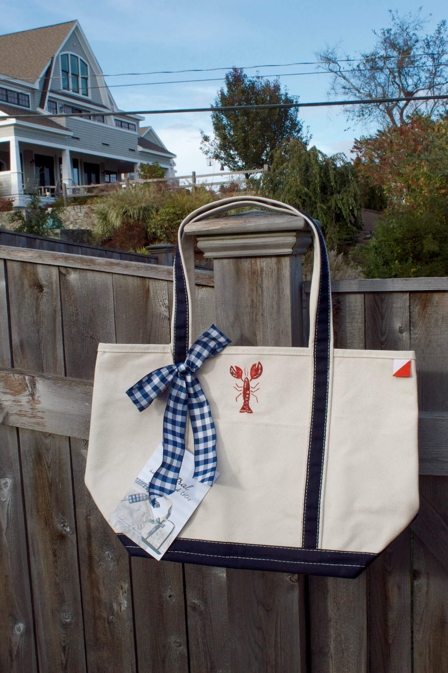 Lobster Original Hand Painted Shore Bag (Large)