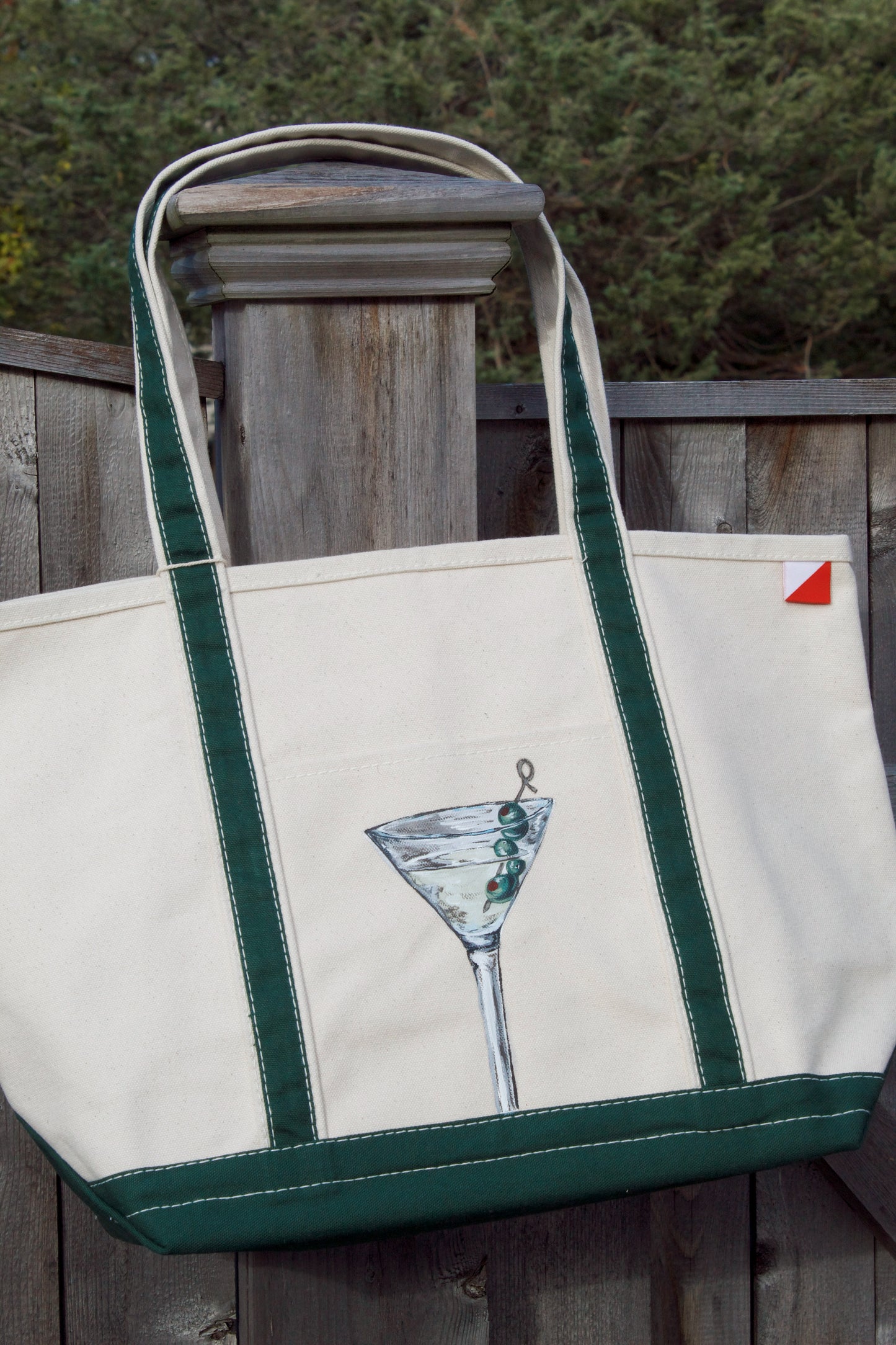 Martini Hand Painted Shore Bag (Large)