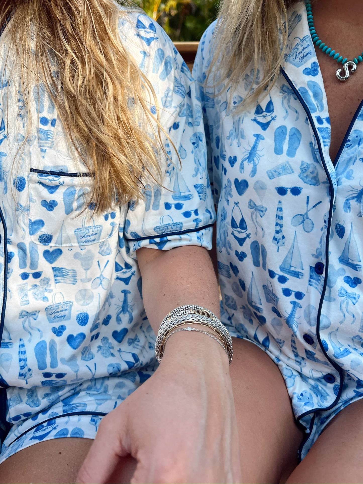 American Honey Short Sleeve Pajama Set