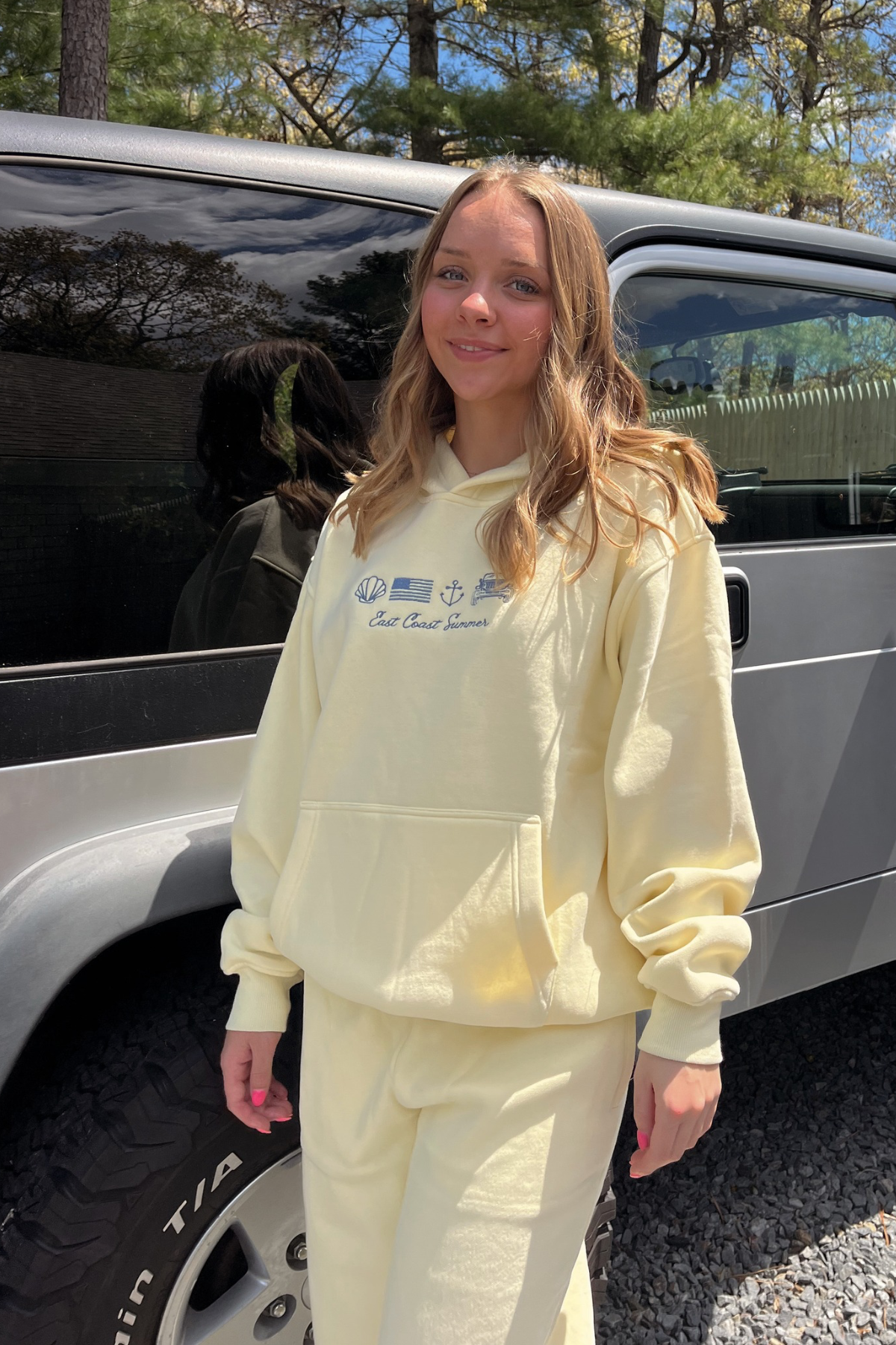 East Coast Summer Butter & Blue Hoodie