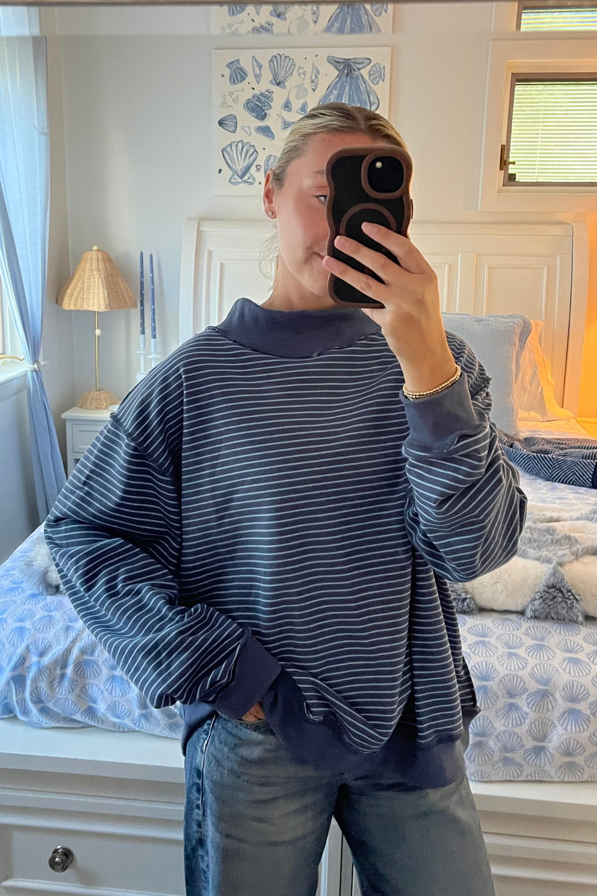 Summer Stripes MockNeck