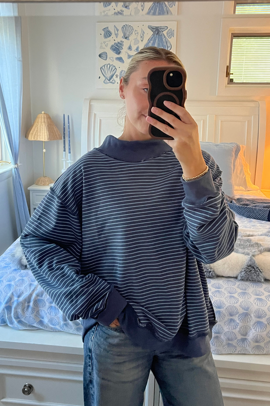 Summer Stripes MockNeck