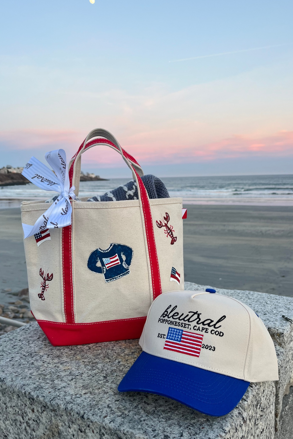 American Summer Hand Painted Tote